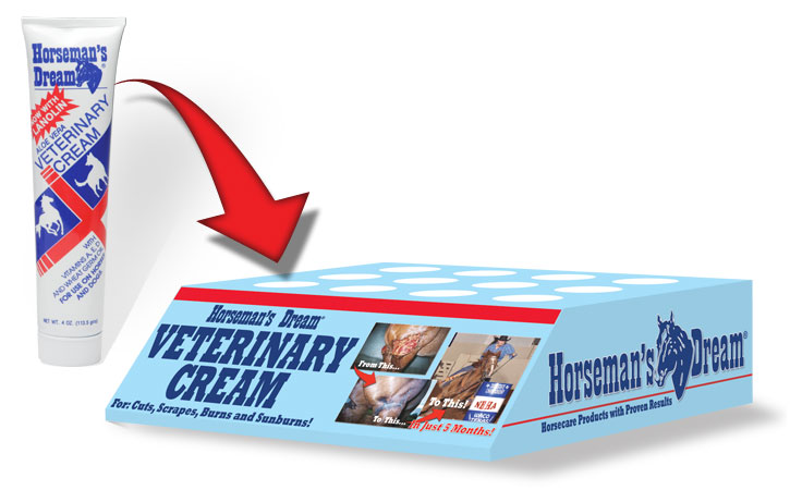 Horseman's Dream Vet Cream Display