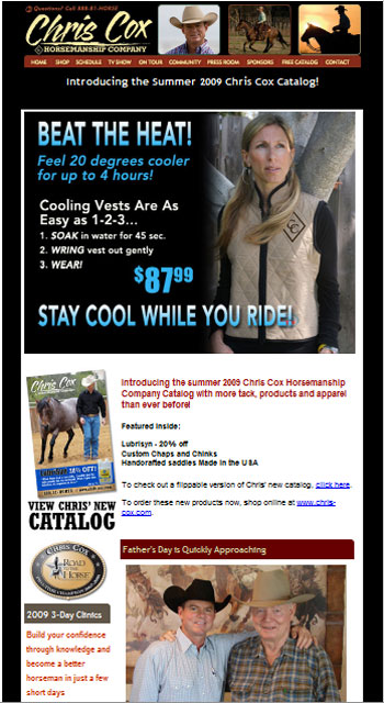 Chris Cox e-mail blast